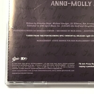 Incubus Anna Molly CD Music | eBay