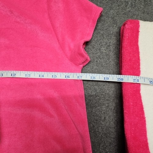 Wonder Nation Coverup w Towel Girls XL Pink Short Sleeve Hooded Full Zipper NWT - Picture 6 of 8