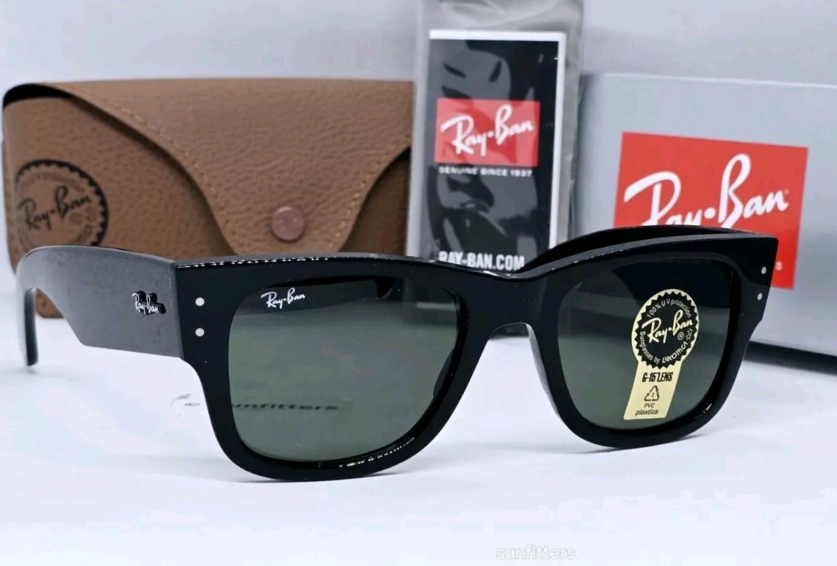 Ray Ban MEGA WAYFARER black/green RB0840S 901/31 51