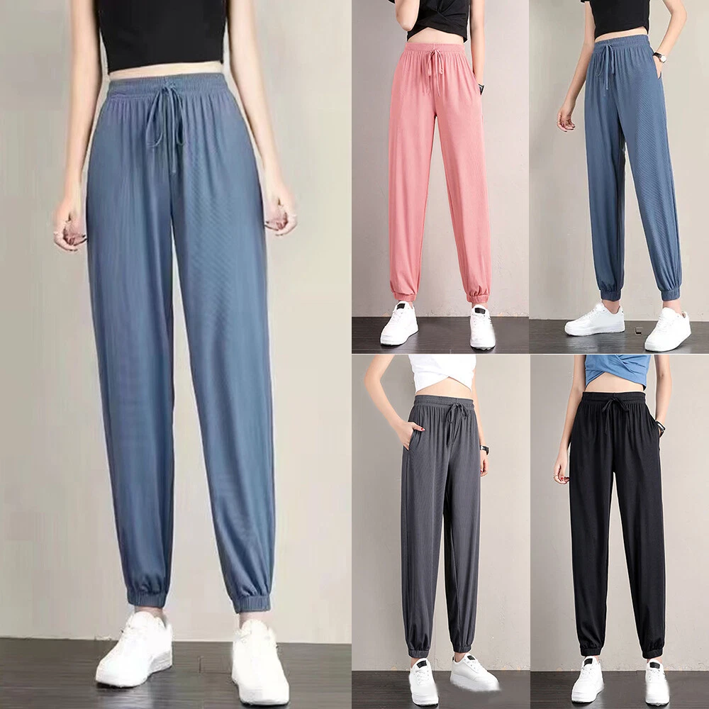 Women Sweatpants Joggers Pants Trousers Exercise Pants Quick Dry Bound Feet