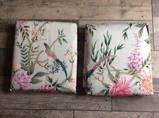 NEXT  DUCK EGG BLUE Emporium Floral Eyelet Blackout Thermal Curtains 117x137CM