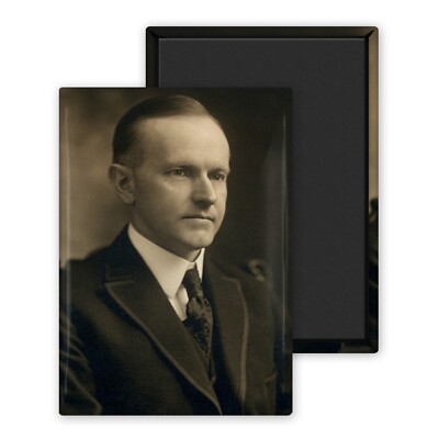 Calvin Coolidge - Kühlschrankmagnet 54x78mm personalisiert