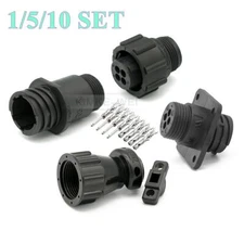 4 Pin/Way TE/AMP/TYCO CPC Series Circular Male Female Connector Plug Socket Kit