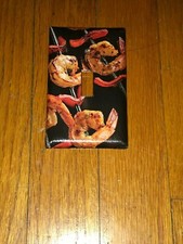 CLASSIC BBQ GRILLED SHRIMP SEAFOOD Light Switch Cover Plate