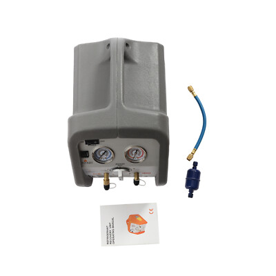 110V 60 Hz Portable Refrigerant Recovery Machine Double Cylinder 1HP