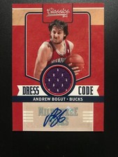 2010-11 Classics Dress Code Jerseys Signatures #25 - Andrew Bogut - Serial# 9/25