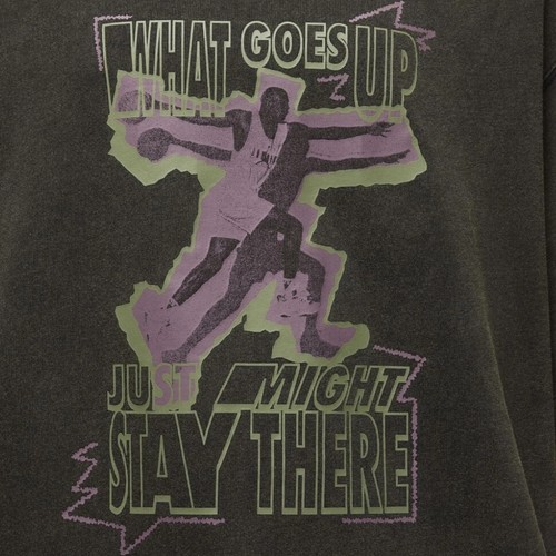 Jordan T-shirt da Donna Oversized Heritage Antracite Taglia XS Codice FD7208-010 - Foto 4 di 4