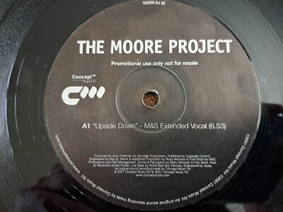 THE MOORE PROJECT - UPSIDE DOWN - 12'' RECORD/VINYL - CONCEPT MUSIC - 12CON DJ 23