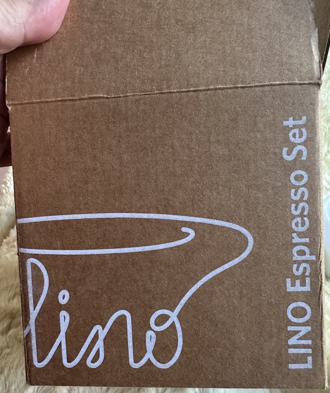 New in Box Lino notNeutral 2 Cups/2 Saucers Set 3 oz Espresso Coffee Cups