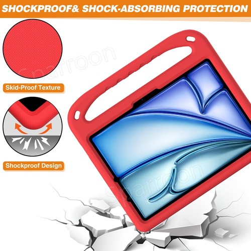 For iPad Air Pro 11 13 2024 5/6/7/8/9/10th Kids Shockproof EVA Stand Case Cover - Picture 50 of 59