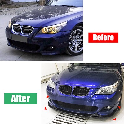 For BMW 5 Series E60 E61 M Sport 2005-2010 Style Glossy Black