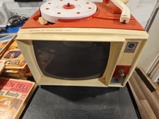 1964 GE Show'n Tell Phono Viewer W/ 21 Complete Records 