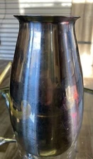 Vintage Vollrath Stainless Steel 6.5” Hospital Pitcher Vase Model 6841