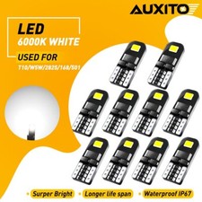 10pcs Non-polar Canbus 194 168 Led Light Bulbs White Smd W5w 2825 192 158 T10 Us