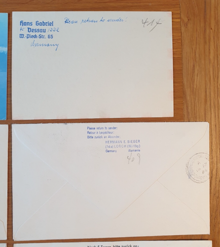 - 1960 to 1965 GERMANY - 20 x First Flight / Flown Covers LUFTHANSA Job Lot B - Picture 14 of 24