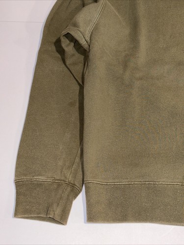 Vintage TOMMY HILFIGER Sweatshirt Mens Small Crew Neck Olive Green Preppy Flag - Picture 4 of 9