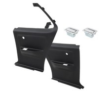 Oer Black Interior Rear Side Panel Set For 1973-1974 Chevy Nova And Olds Omega Oer Black Interior Rear Side Panel Set For 1973-1974 Chevy Nova And Olds Omega