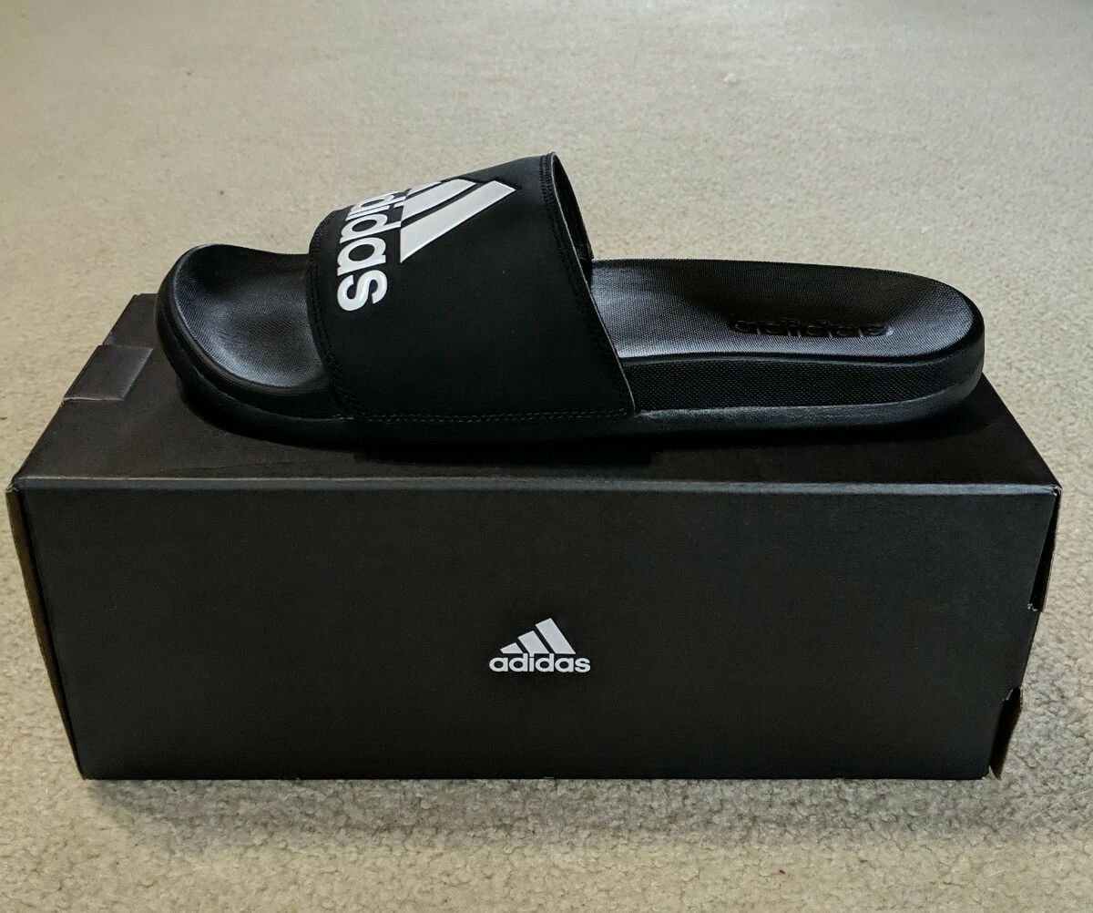 Adidas Adilette Scivoli Comfort Imbottiti Uomo Nero Nero Bianco (CG3425)
