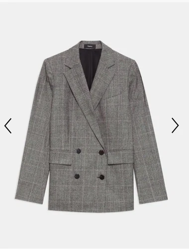 Theory Double-Breasted Jacket in Wales Flannel size 2