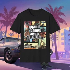 GTA Grand Theft Auto San Andreas Leonida Vice City Unisex Softstyle T-Shirt