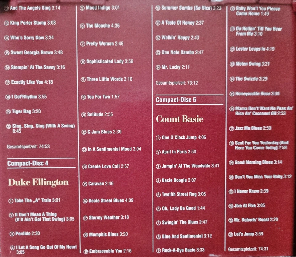 5 CDs Wonderful World of Jazz: ARMSTRONG, MILLER, GOODMAN, ELLINGTON, BASIE - Bild 4 von 4