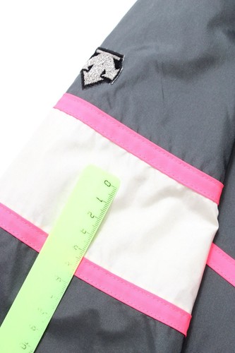 DESCENTE Jacket Women's 2XL High Neck Full Zip Lined Zipped Pockets Dark Grey - Picture 10 of 13