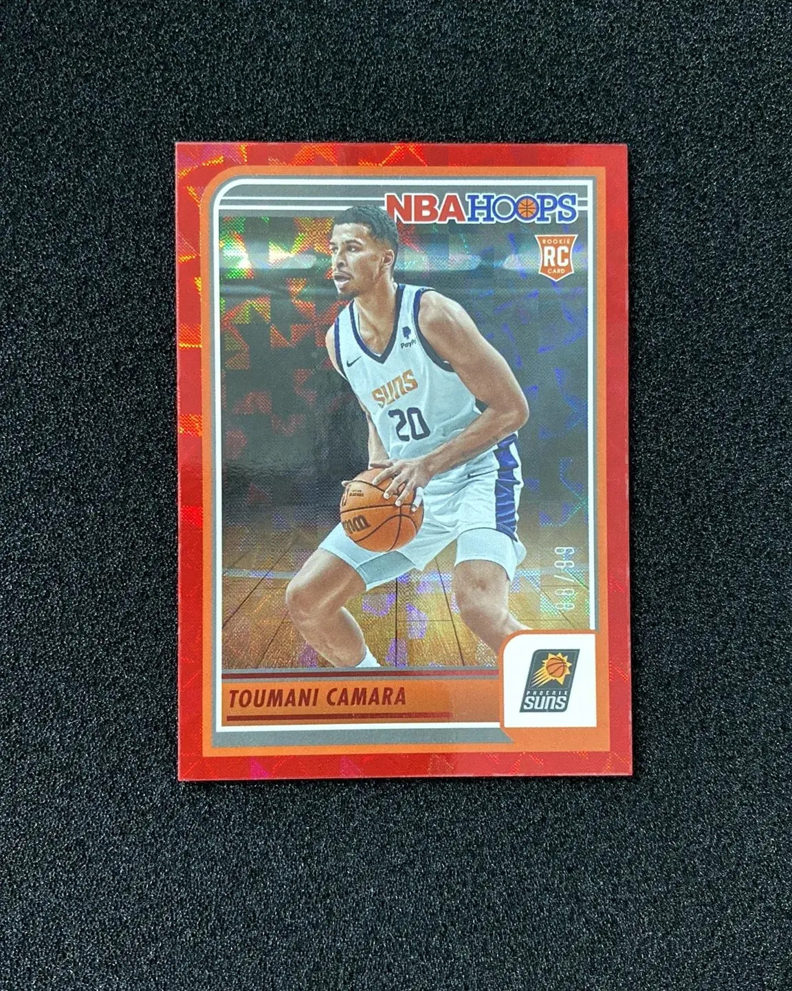 2023-24 Panini NBA Hoops Red Hyper #231 Toumani Camara RC Rookie 88/99 RB60
