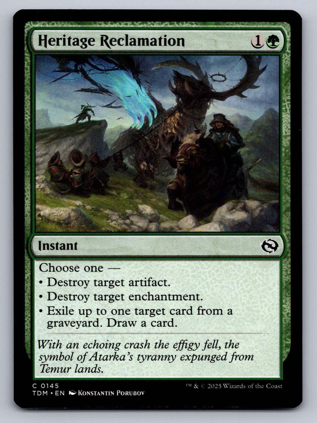 Heritage Reclamation C 0145 Tarkir: Dragonstorm Regular