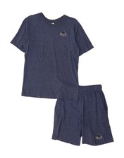 KAPPA Mens 2 Piece Set Small Blue Flecked Cotton DM20