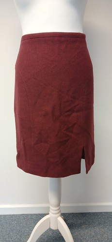 Jigsaw Red Wool Skirt, Short Mini, Size 10, Workwear Office - Foto 1 di 9