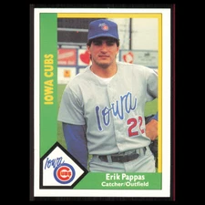 Erik Pappas #92 1990 CMC Minor League Iowa Cubs Baseball Card MLB NM