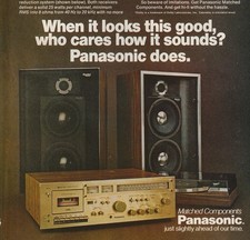 Vintage 1978 Panasonic Matched Component System Original Print Ad 20x27cm PMM 11