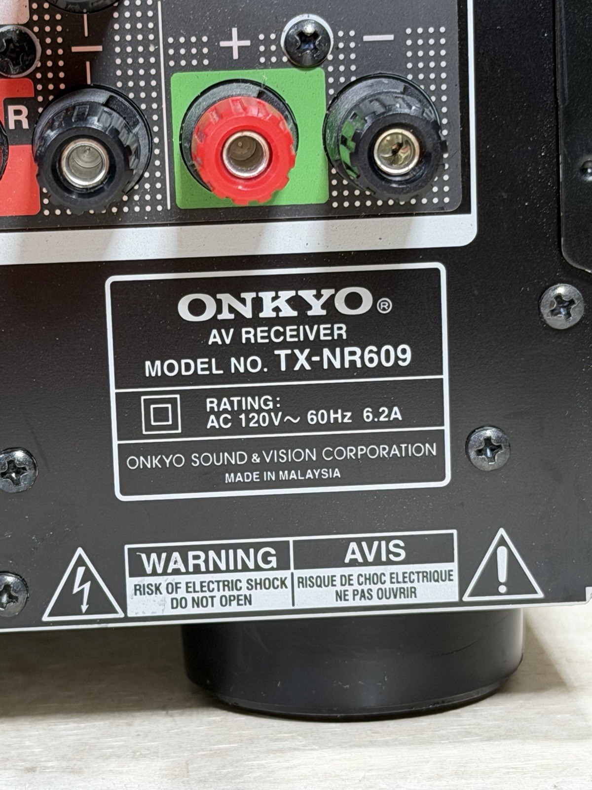 Onkyo TX-NR609 7.2 Channel Network THX Certified HDMI A/V Receiver (no remote)