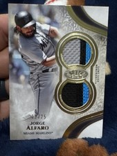 2021 Topps Tier One Relics /25 Jorge Alfaro #T1R2-JOA Dual Patch