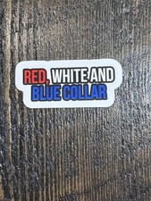 Patriotic sticker - Red, White and Blue Color - Decal 2”