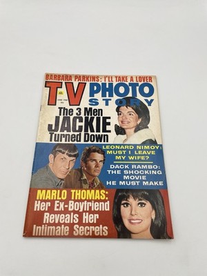 VTG TV Photo Story Magazine June 1968 Jackie Kennedy, Leonard Nimoy, Celeb E9