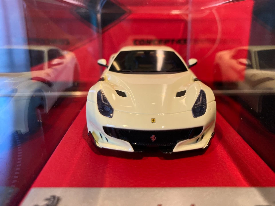 FERRARI F12 TDF AVORIO GLOSS 09/20 1/43 BBR RACE43-284 - Photo 4/4
