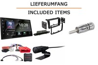 Autoradio Kenwood DMX5023DABS FüR Mazda3 Bk + Multifunktionslenkrad Apple Carpla