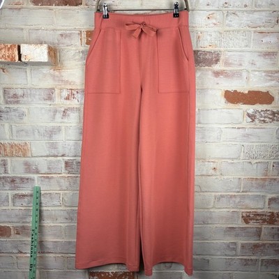 NWT Spanx AirEssentials French Rib Wide Leg Pants Clay M Coastal Minimalist Chic
