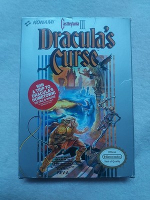 Castlevania III 3 Draculas Fluch NINTENDO NES NTSC USA BOXED MANUAL CIB RARE