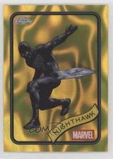 2025 Topps Chrome Marvel Comics Yellow Lava Refractor Nighthawk #20 1u6
