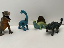 Greenbrier International Stegosaurus T-Rex Dinosaurs Toy Figure Lot Of 4