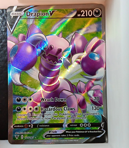 Drapion V 175/185 Vivid Voltage Ultra Rare Full Art Holo 210HP