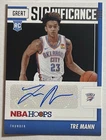 2021-22 NBA Hoops TRE MANN Great SIGnificance Rookie Auto GS-TM Thunder Hornets