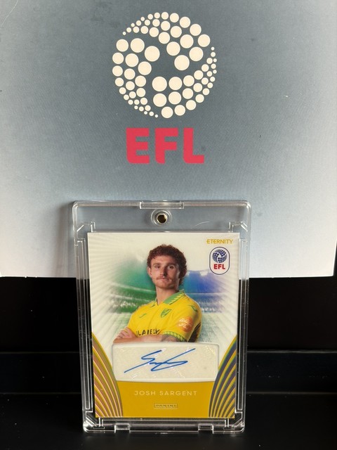 Josh Sargent Norwich City 1/5 First to print Panini EFL Eternity 25/26 🔥 USA