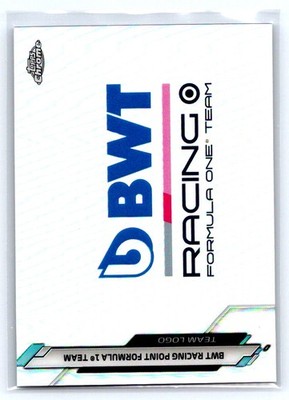 2020 Topps Chrome Formula 1 BWT RACING POINT TEAM CARD #118 REFRACTOR  bx8D