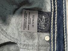 Silver Jeans Co. Women  s Bootcut Jeans Blue Dark Wash Slim Mid Rise 5-Pocket