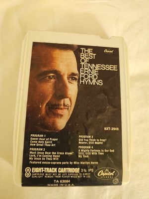 The Best Of Tennessee Ernie Fords Hymns (Capitol Records) 8-Track Tape (Tested)