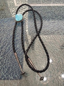 Navajo Turquoise Sterling Silver Slide Tie