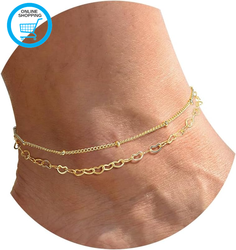 Gold/Silver Anklets for Women-Women'S Anklets Womens Ankle Bracelet for Women Je